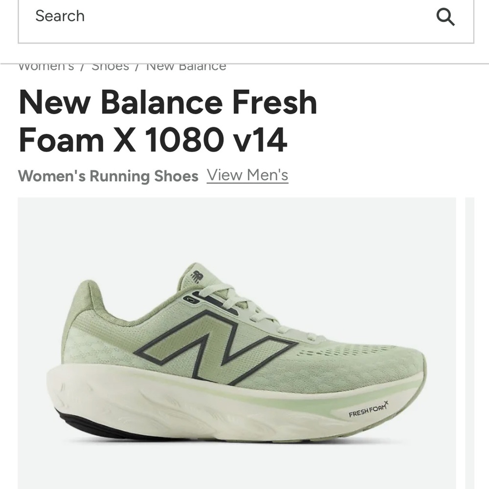 New Balance 1080 V14 Womans Athletic Shoes with Fresh Foam X Cushioning